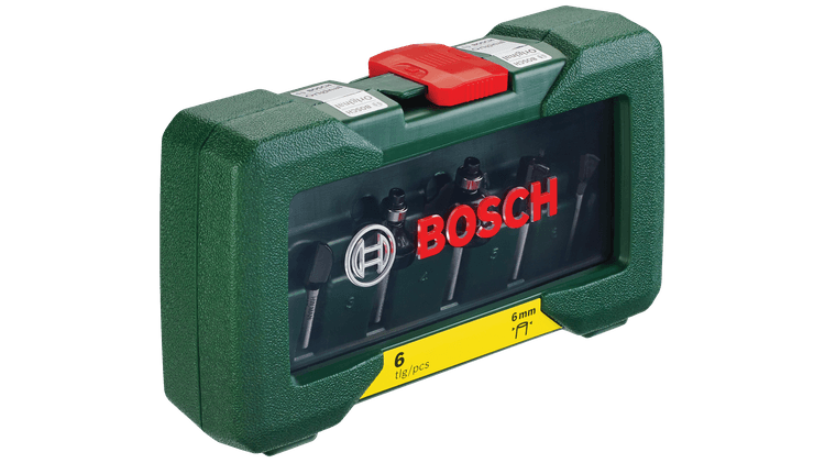 New Genuine Bosch 2607019464 Tungsten-carbide Router Bit Set 6 Pieces Router