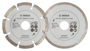 New Genuine Bosch 2607019478 Diamond Cutting Disc for Tiles and Construction