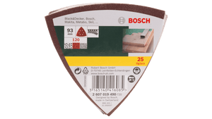 New Genuine Bosch 2607019487 Sanding Sheet Set 93 mm 25 Pieces
