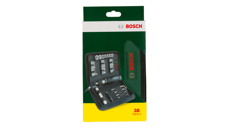New Genuine Bosch 2607019506 Drill- and Screwdriver Bit Set 38 pieces Mixed Sets