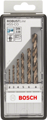 New Genuine Bosch 2607019924 HSS Twist Drill Bit Cobalt Set, ProBox, 19-piece