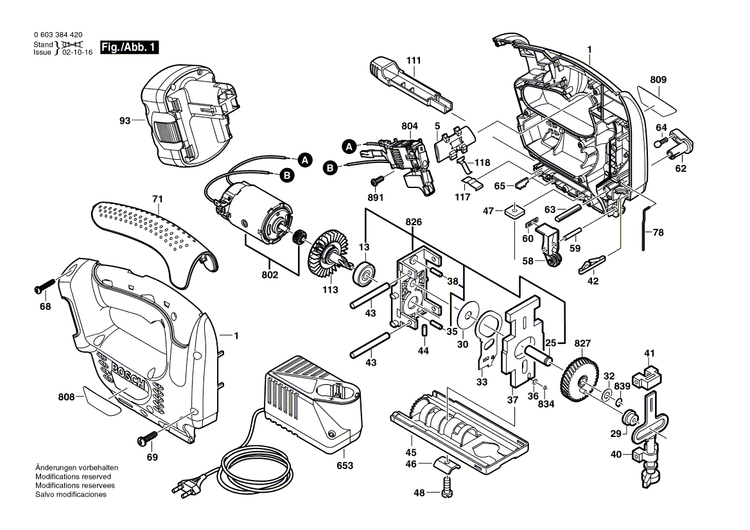 New Genuine Bosch 2607022878 DC motor