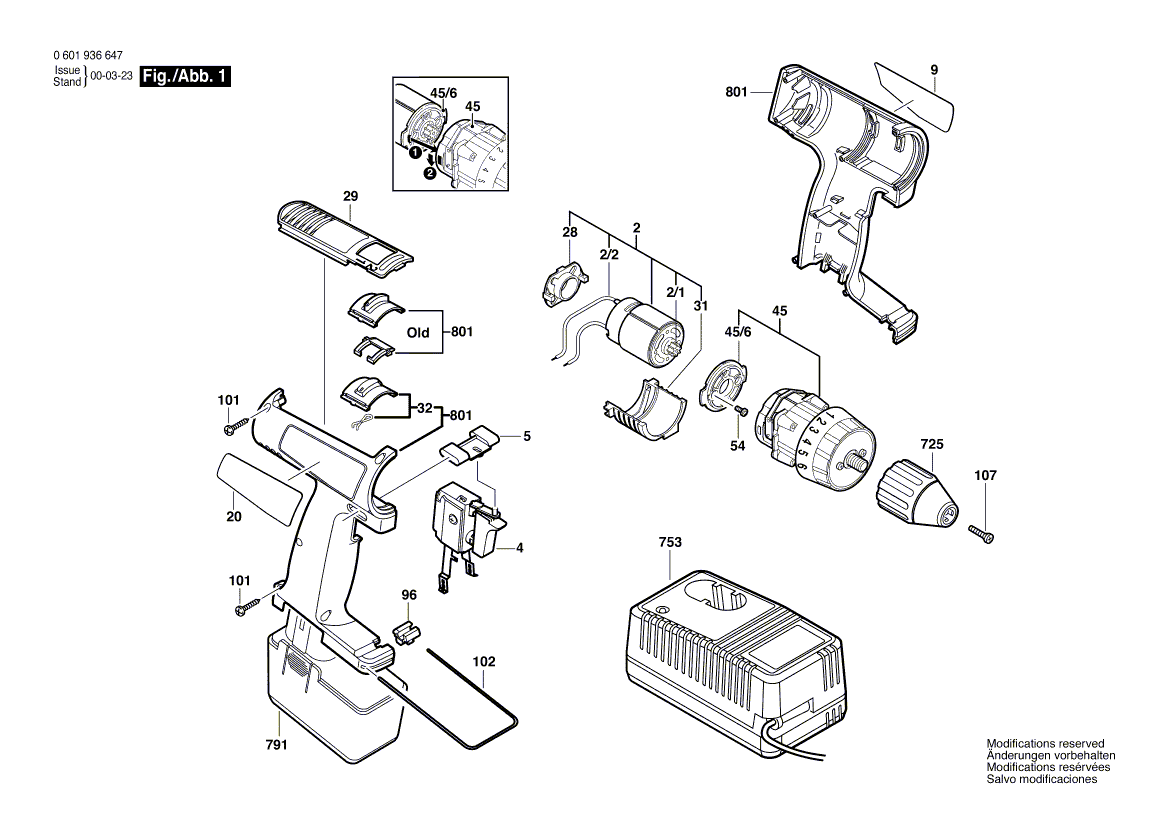 New Genuine Bosch 2607022957 DC motor