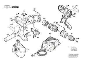 New Genuine Bosch 2607022975 DC motor