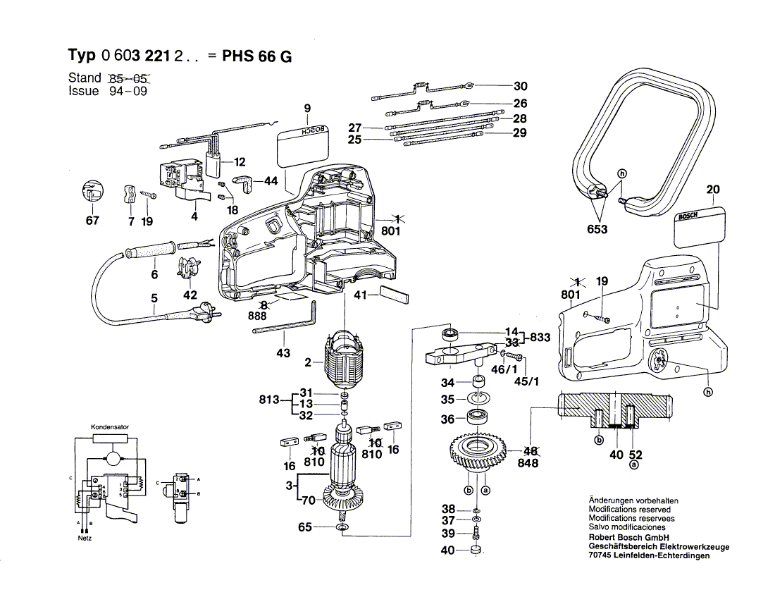New Genuine Bosch 2607200147 On-Off Switch