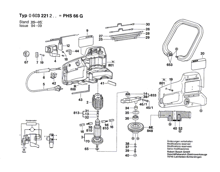 New Genuine Bosch 2607200147 On-Off Switch