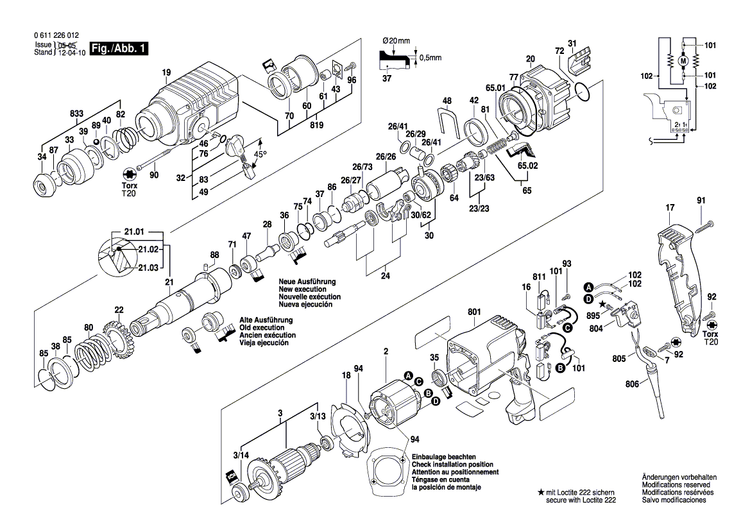 New Genuine Bosch 2607200205 Switch
