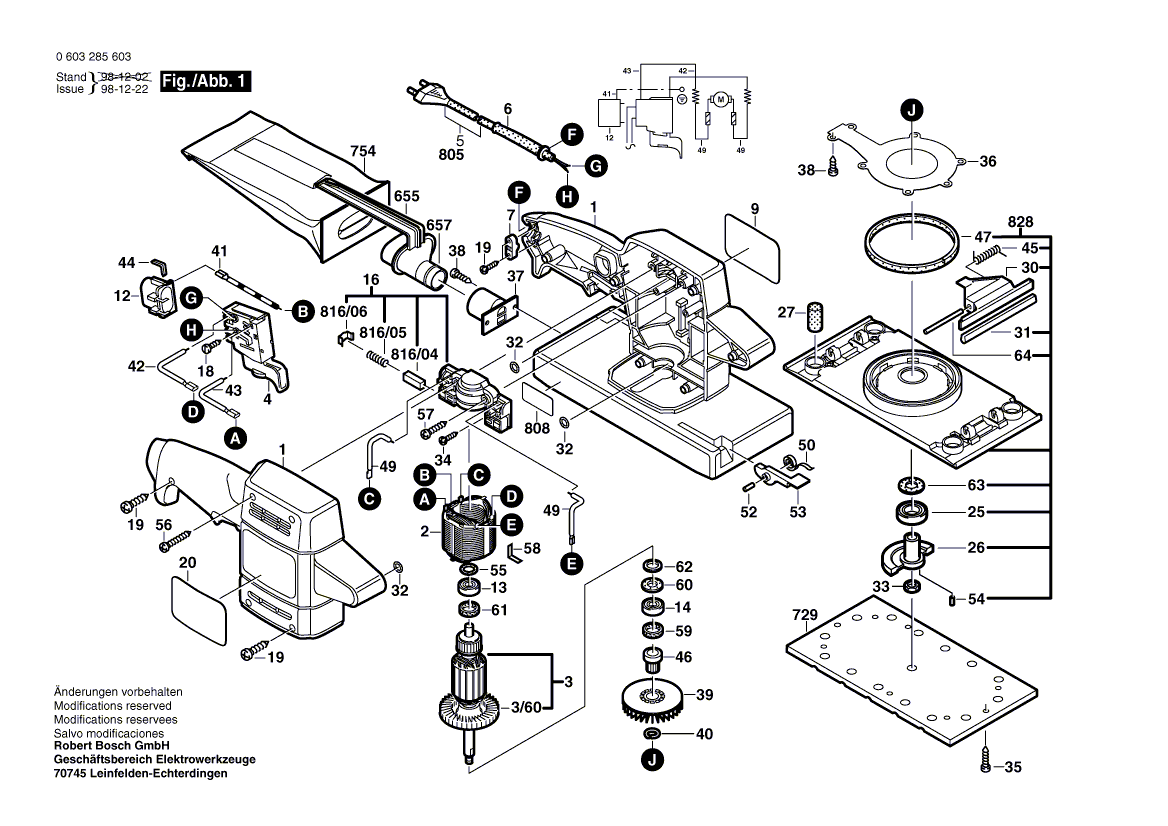 New Genuine Bosch 2607200222 Switch