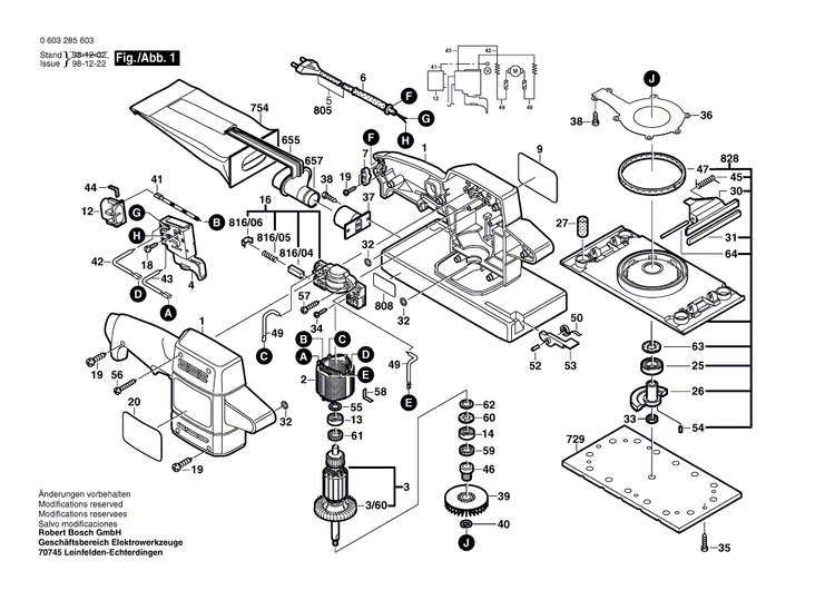 New Genuine Bosch 2607200222 Switch