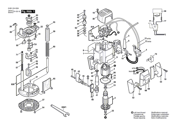 New Genuine Bosch 2607200251 Switch