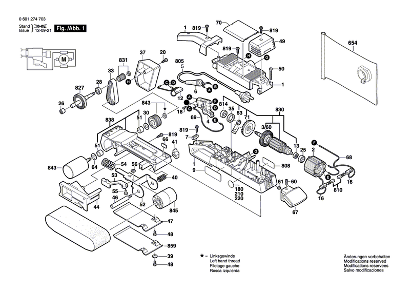 New Genuine Bosch 2607200385 Switch