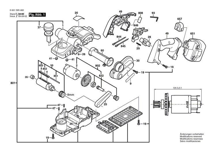 New Genuine Bosch 2607200451 On-Off Switch