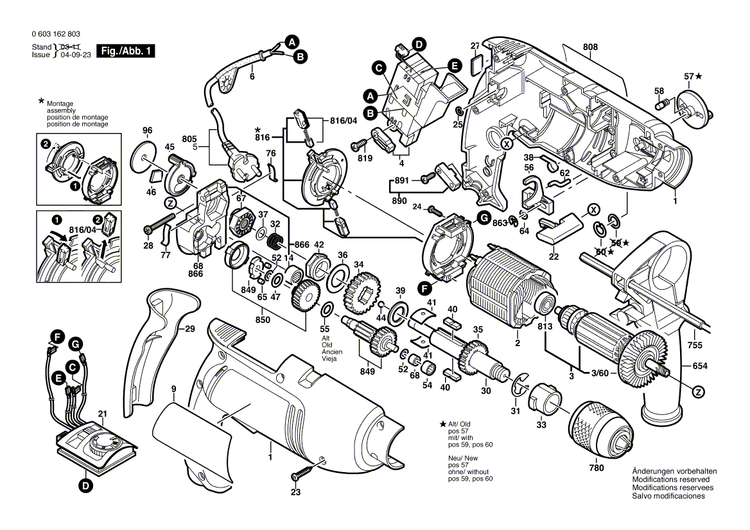New Genuine Bosch 2607200501 Switch
