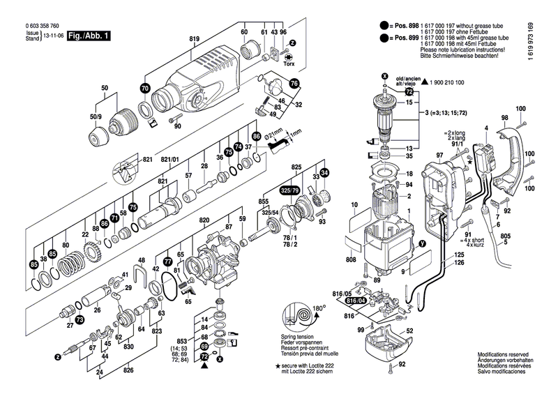 New Genuine Bosch 2607200512 Switch