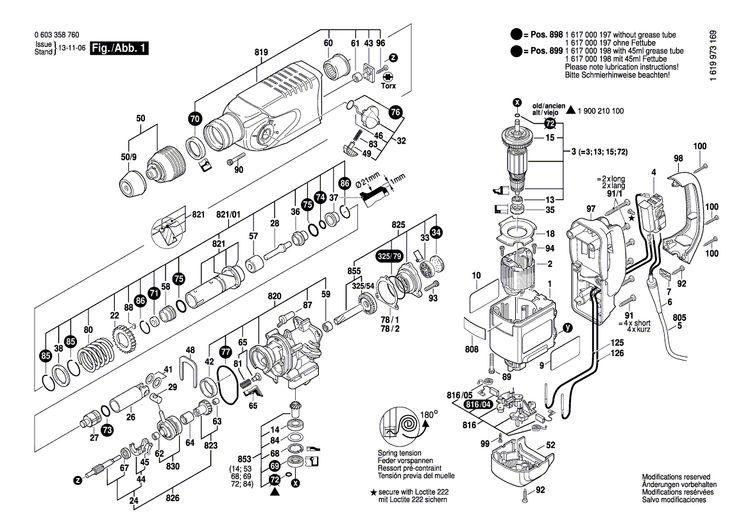 New Genuine Bosch 2607200512 Switch