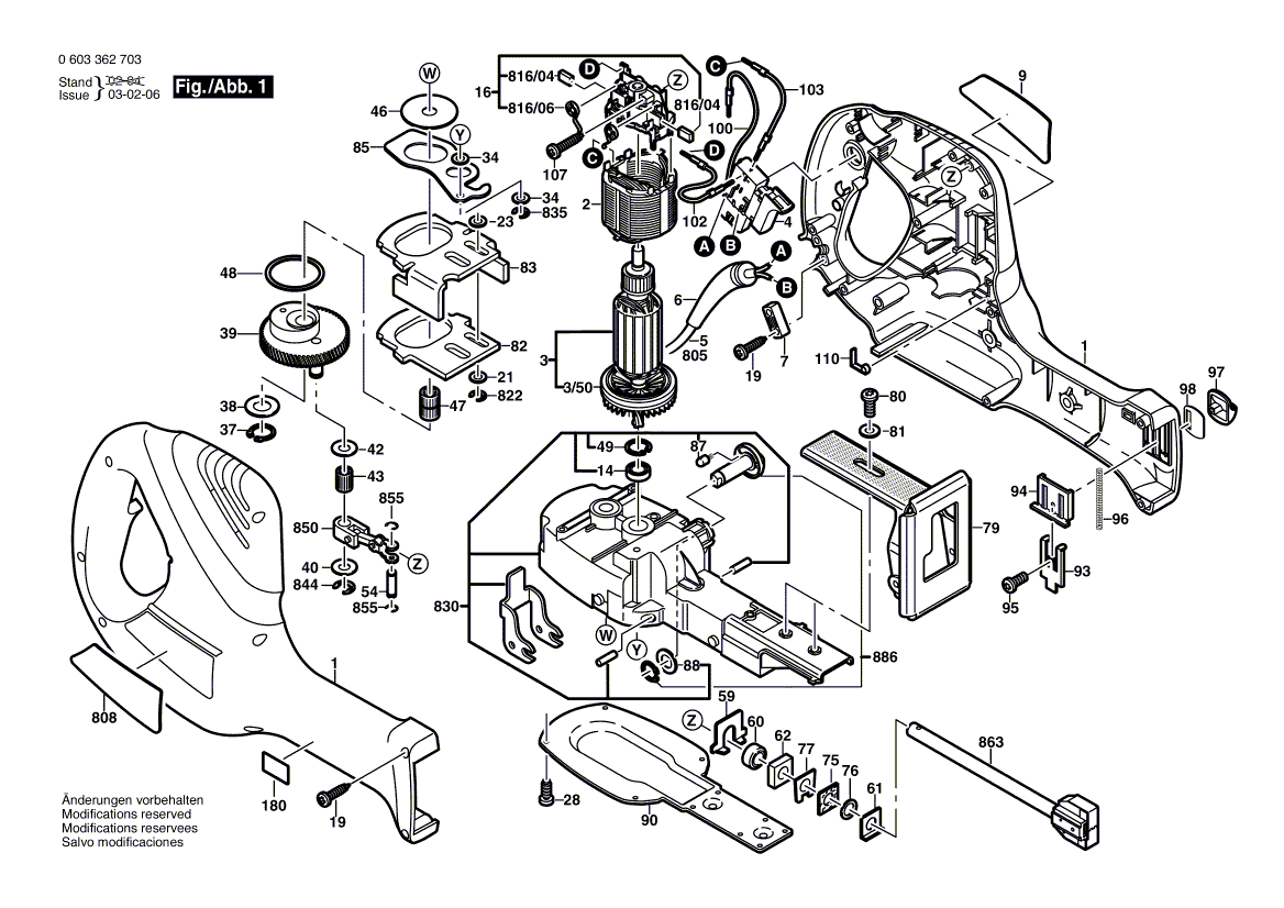 New Genuine Bosch 2607200536 On-Off Switch