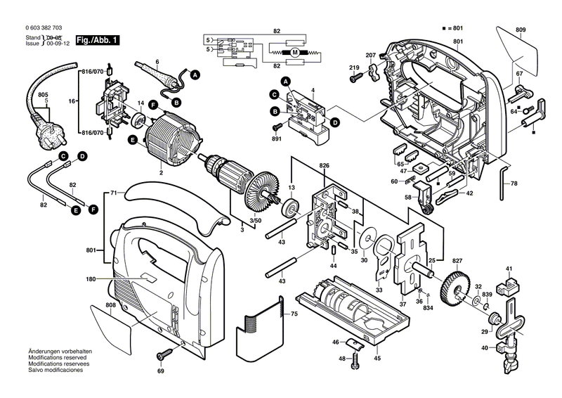 New Genuine Bosch 2607200583 On-Off Switch