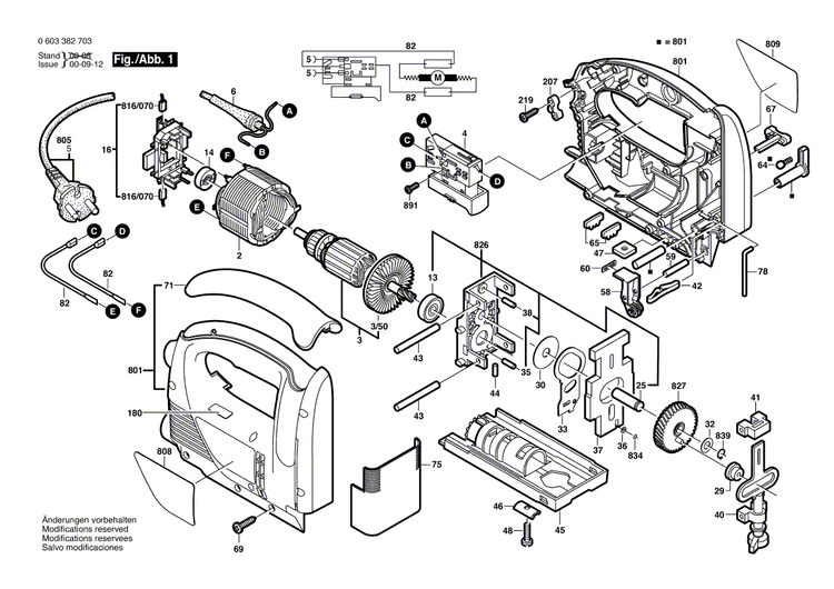 New Genuine Bosch 2607200583 On-Off Switch