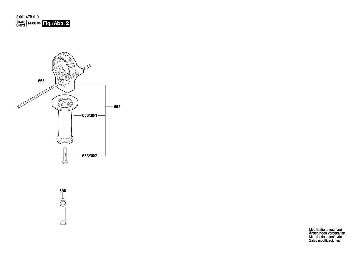 New Genuine Bosch 2607200657 On-Off Switch