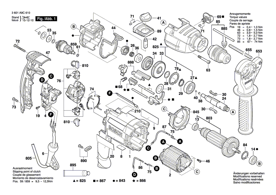 New Genuine Bosch 2607200672 Switch