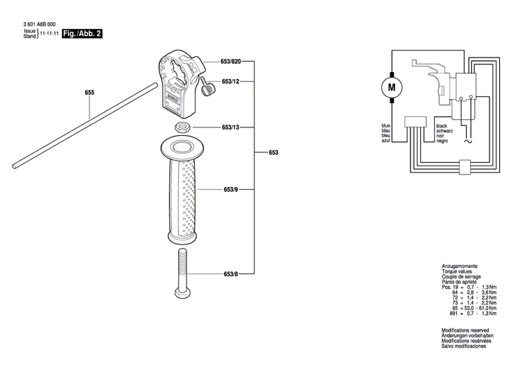 New Genuine Bosch 2607200675 Switch