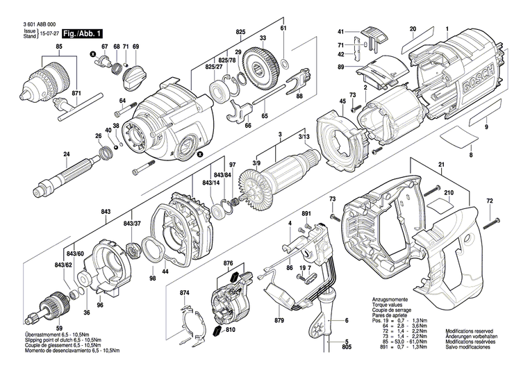 New Genuine Bosch 2607200675 Switch