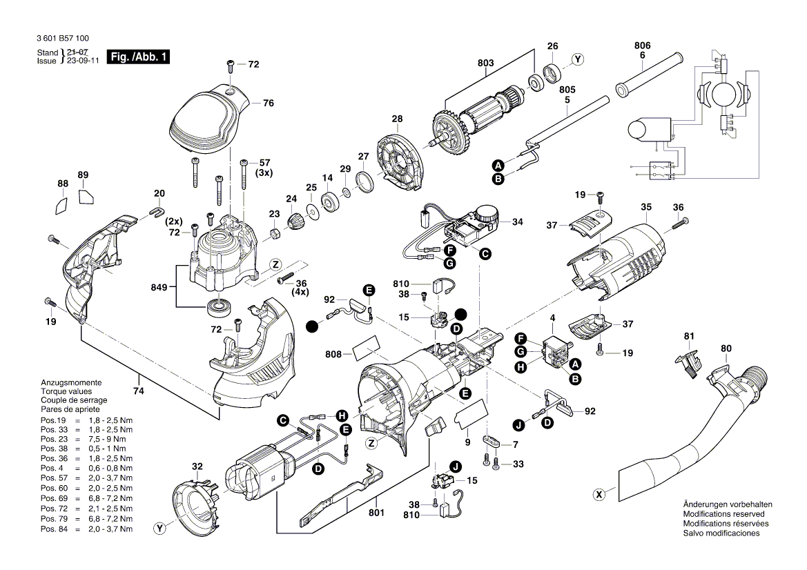 New Genuine Bosch 2607200700 Switch