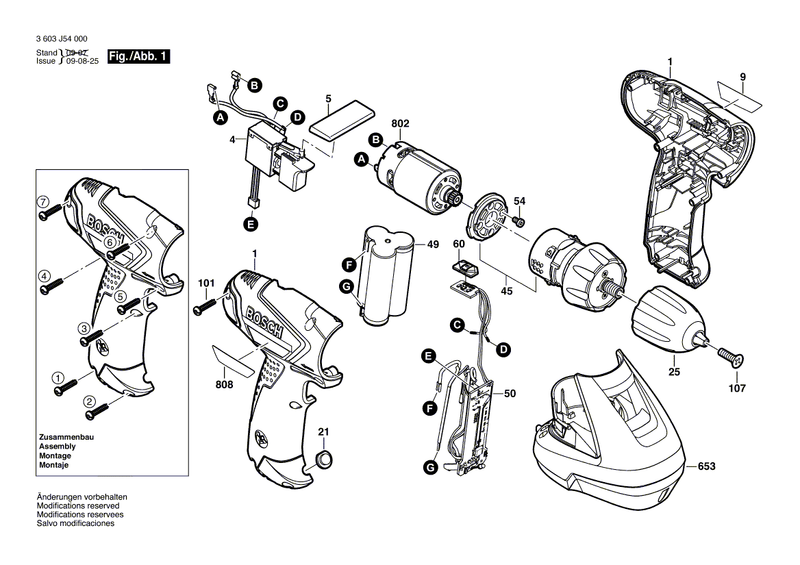 New Genuine Bosch 2607202050 On-Off Switch