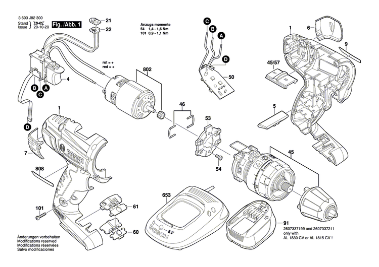 New Genuine Bosch 2607202195 Switch