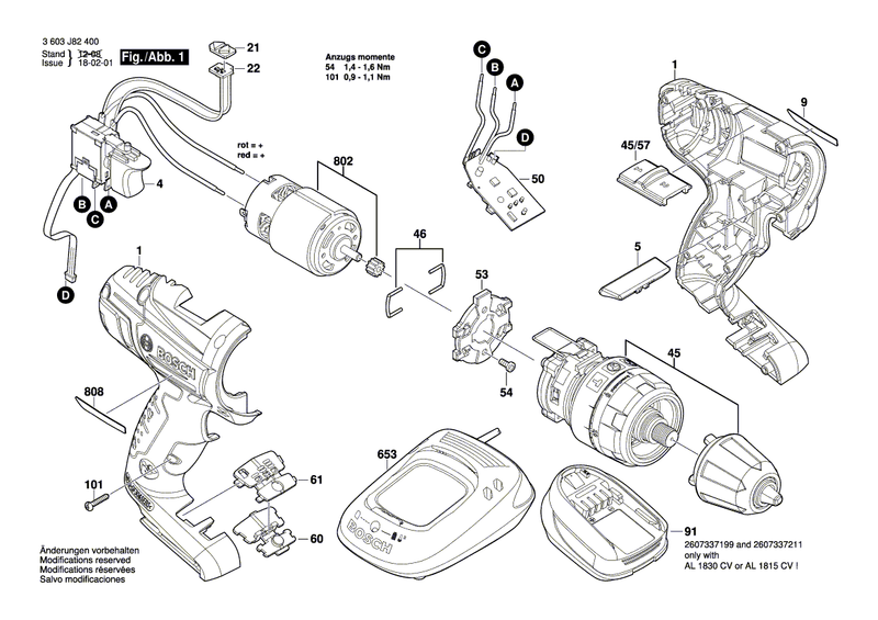 New Genuine Bosch 2607202304 Switch