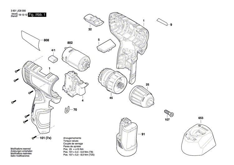 New Genuine Bosch 2607202520 Switch Assembly