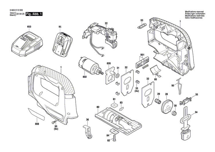 New Genuine Bosch 2607202542 Electronic Assembly