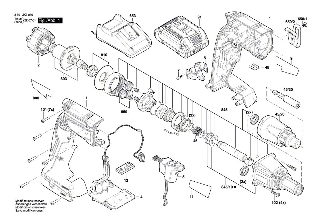New Genuine Bosch 2607202902 Switch