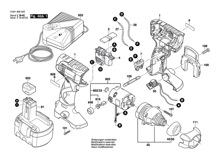 New Genuine Bosch 2607225207 Fast Charger