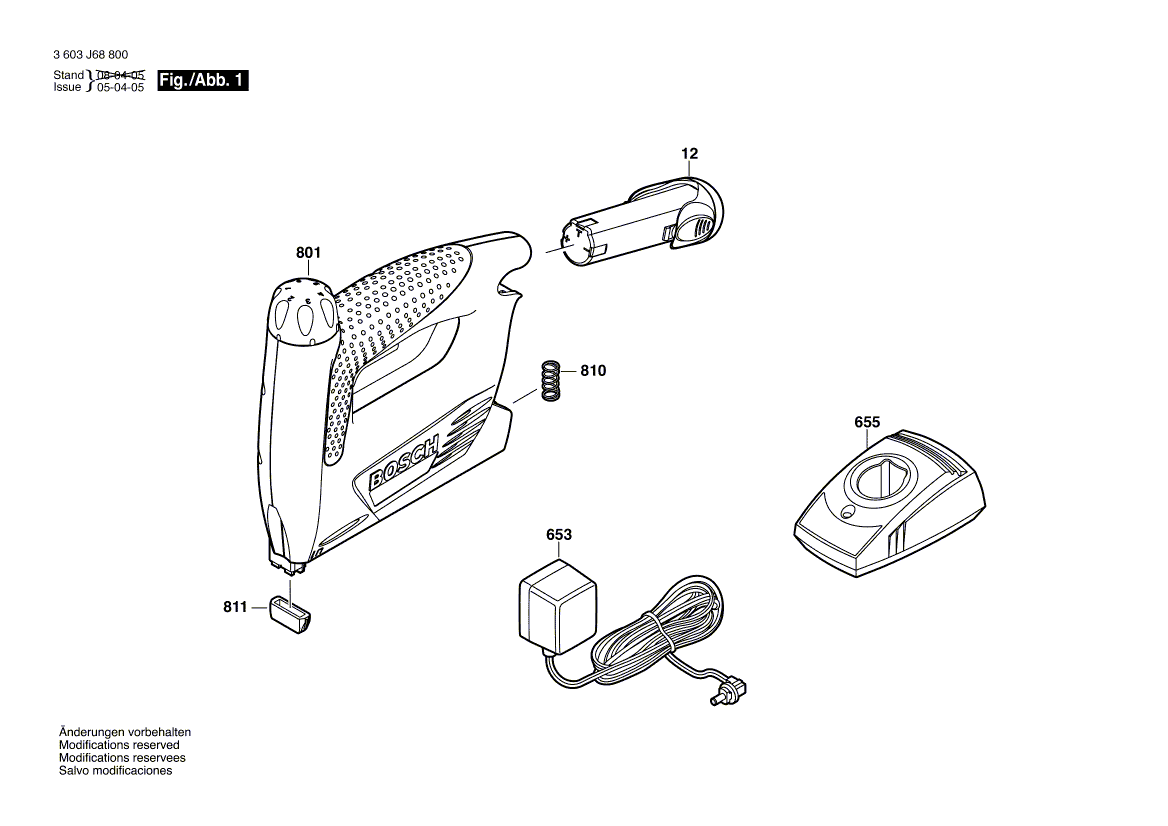 New Genuine Bosch 2607225211 Fast Charger