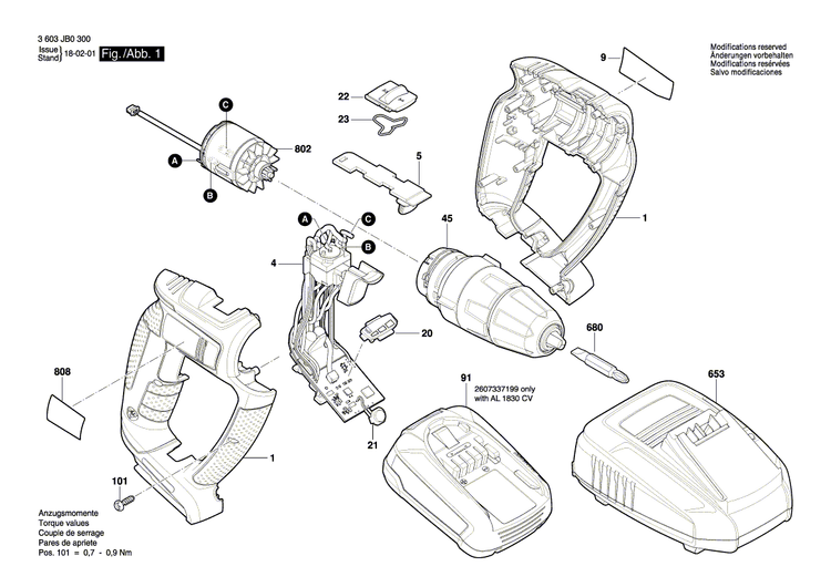 New Genuine Bosch 2607225471 Fast Charger