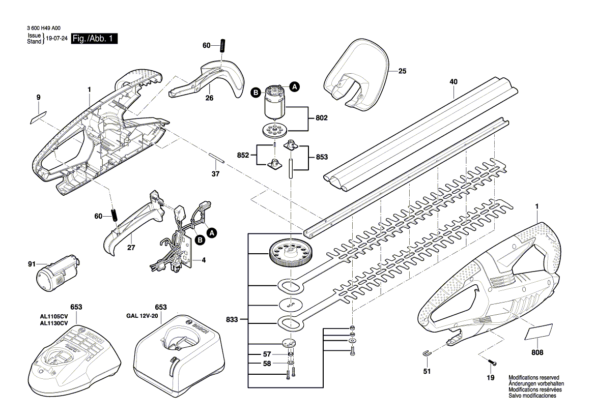 New Genuine Bosch 2607225651 Charger
