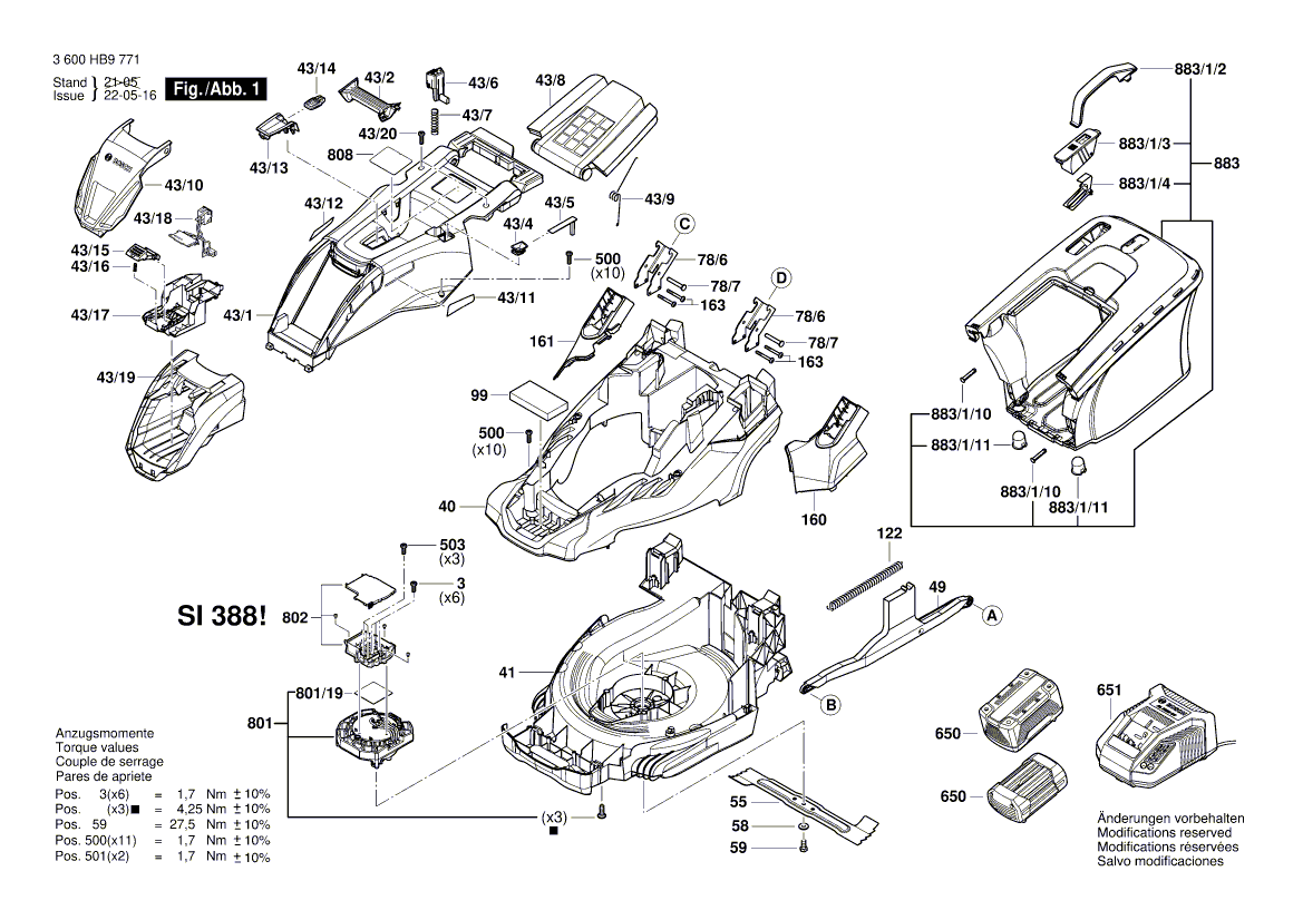 New Genuine Bosch 2607225659 Charger