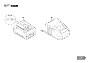 New Genuine Bosch 2607225783 Battery Charger