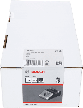 New Genuine Bosch 2607226220 Single Volt Charger GAL 12V-40
