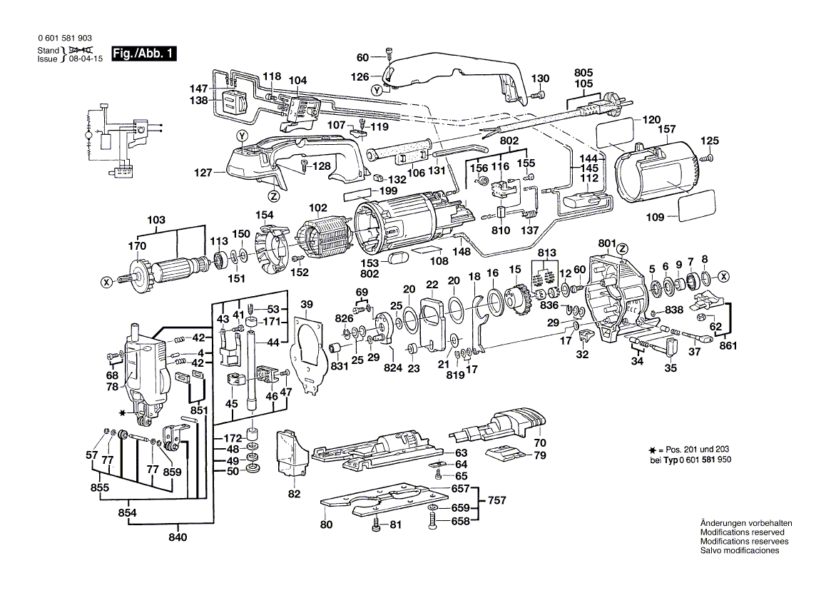 New Genuine Bosch 2607230011 Switch