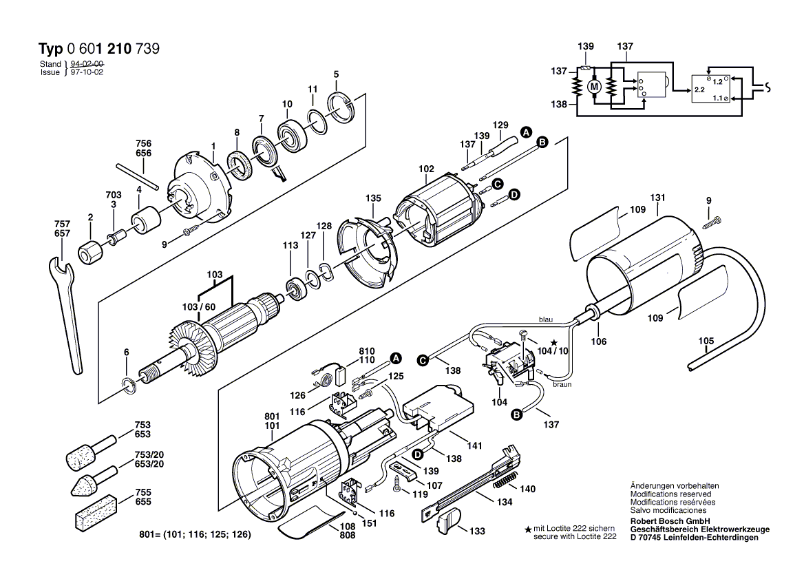 New Genuine Bosch 2607230027 Speed governor