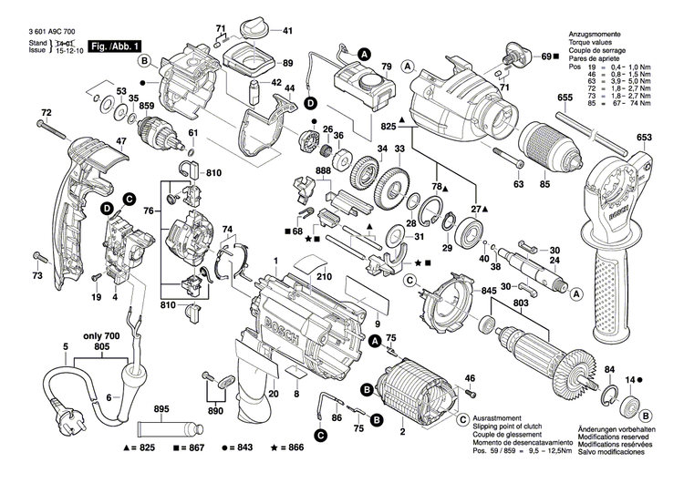 New Genuine Bosch 2607230135 Rpm Actuator