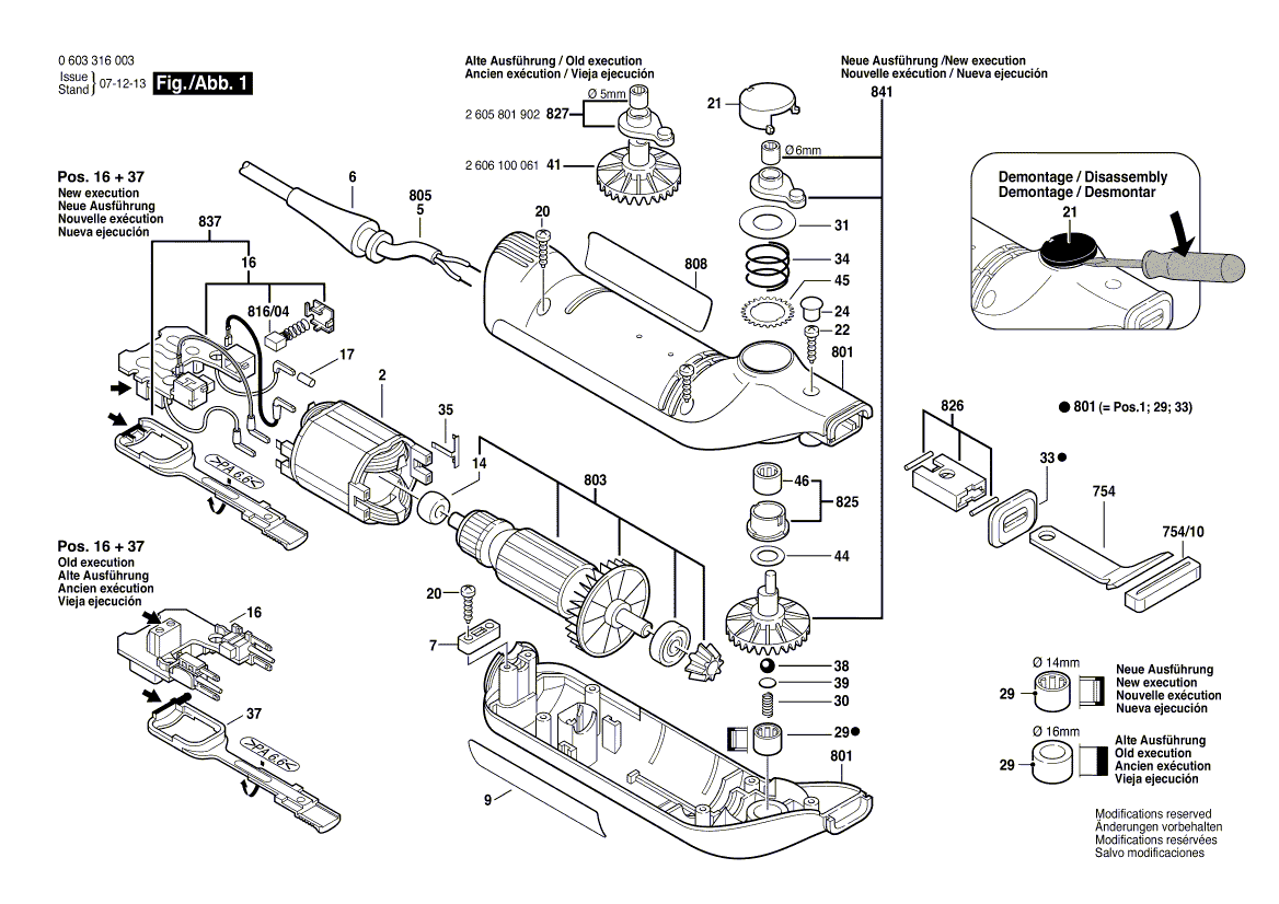 New Genuine Bosch 2607230904 Switch Slide