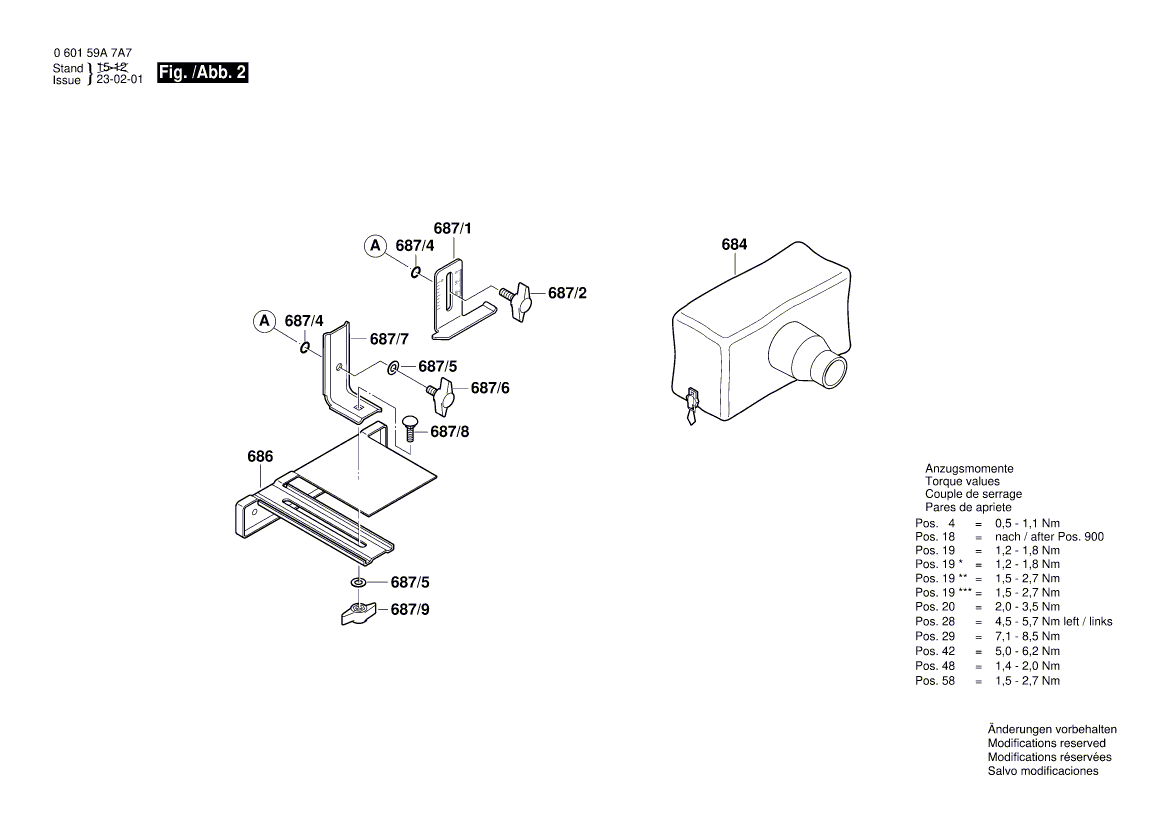 New Genuine Bosch 2607233064 Speed governor