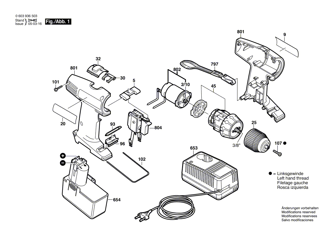 New Genuine Bosch 2607335054 Slide-In Accu Package