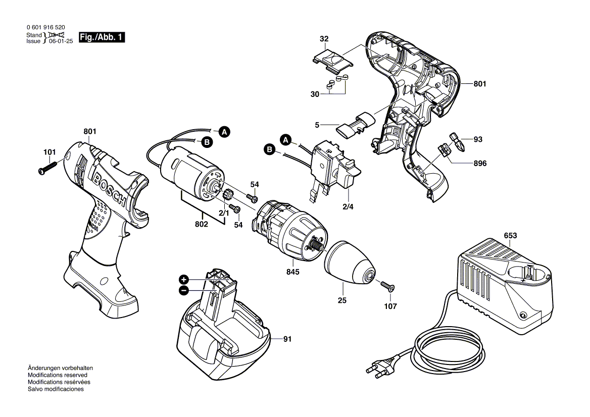 New Genuine Bosch 2607335273 Slide-In Accu Package