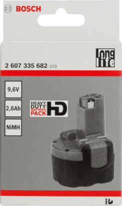 New Genuine Bosch 2607335682 9.6 V Pod-Style NiMH Battery Pack