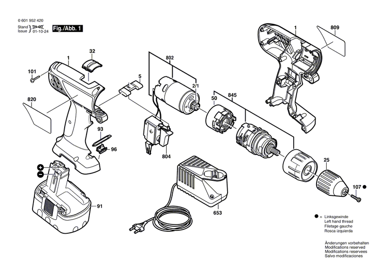New Genuine Bosch 2607335685 Slide-In Accu Package
