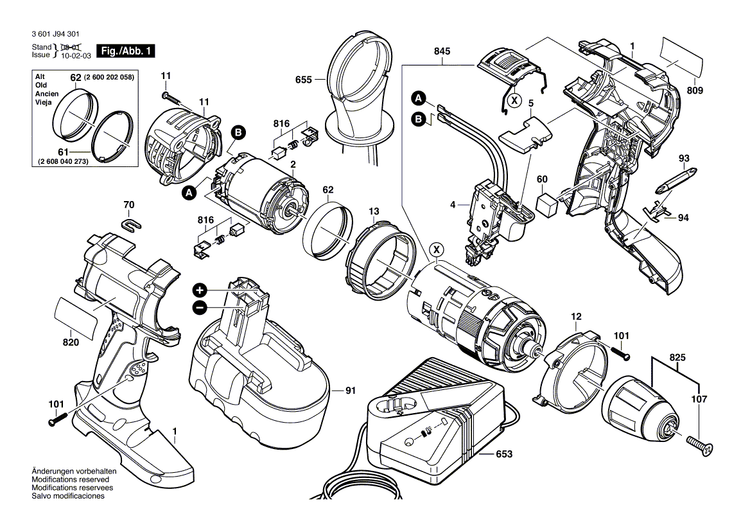 New Genuine Bosch 2607335687 Slide-In Accu Package